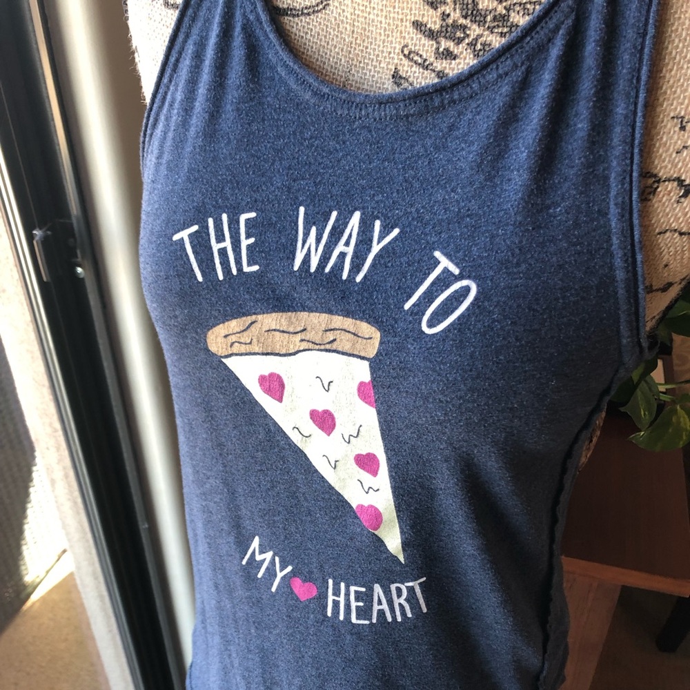 Tucker & Tate Girls pizza graphic tank top.